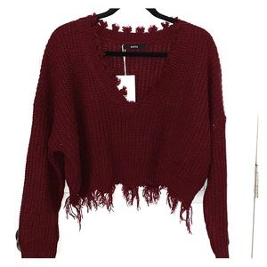 Burgundy Sweater